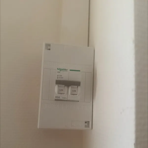 Disjoncteur de branchement d'une installation électrique, posé selon la norme